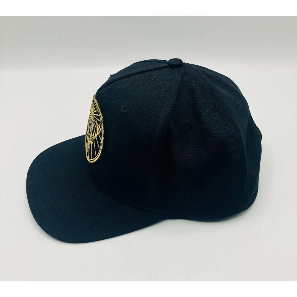 Jagermeister Hat‎ Gold Stag Embroidered Deer Black Adjustable Baseball Cap